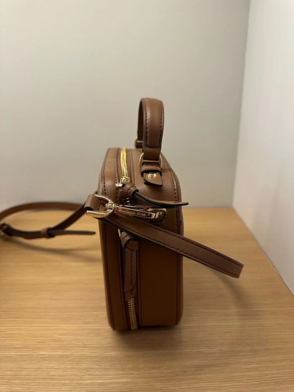 Michael Kors Brown Leather Top-Handle Crossbody Bag - Picture 2 of 7